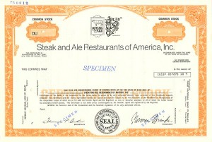 Steak and Ale Restaurants of America, Inc.